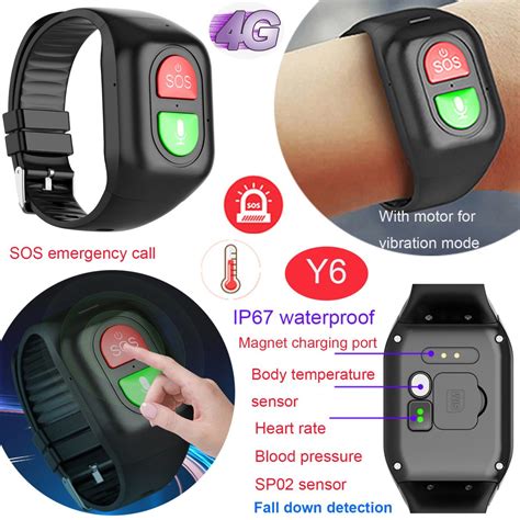 2023 Best Elderly Healthcare 4g Panic Button Sos Gps Bracelet Tracker