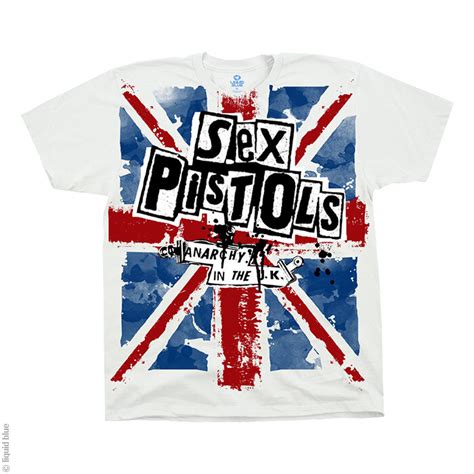 Sex Pistols Anarchy In The Uk Fehér Zene Póló Dedoles