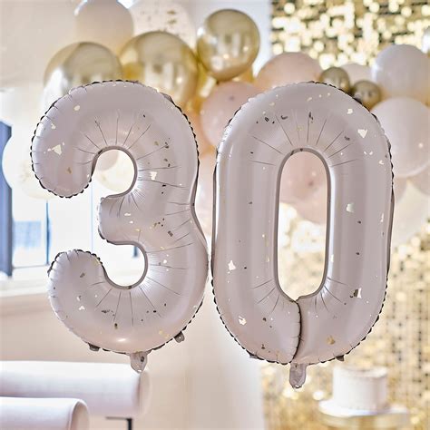 Gold Speckle 30th Birthday Balloons | Ginger Ray