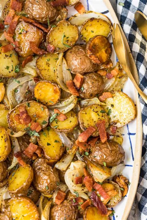 Onion And Garlic Roasted Potatoes