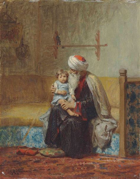 Arthur Frederick Bridgman Lancien Et L Enfant Tableau De Grands