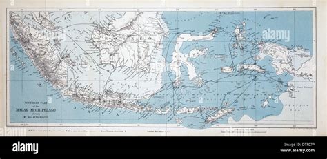 Map Of The Malay Archipelago Stock Photo Alamy