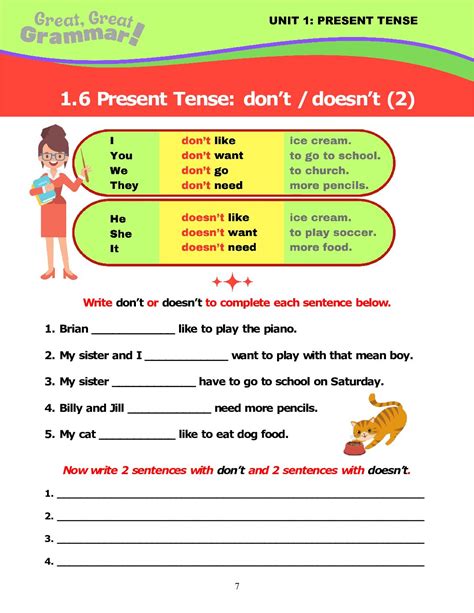 PRESENT TENSE 6 Don T Doesn T 2