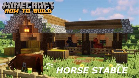 Minecraft How To Build A Horse Stable Small And Rustic Horse Stable