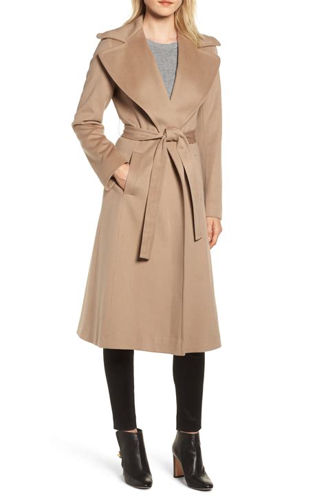 Fleurette Loro Piana Wool Wrap Coat In Camel Natural Lyst