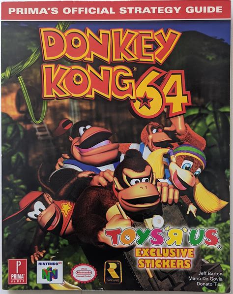 Lot Donkey Kong 64 Primas Official Strategy Guide