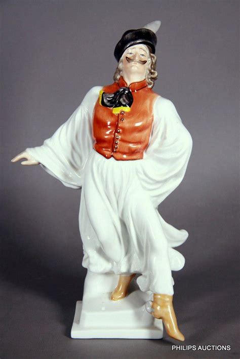 Herend Dancing Man Figure Zother 20th Century European Ceramics