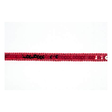 Red Metallic Edged Sequin Trim By The Metre Hobbycraft