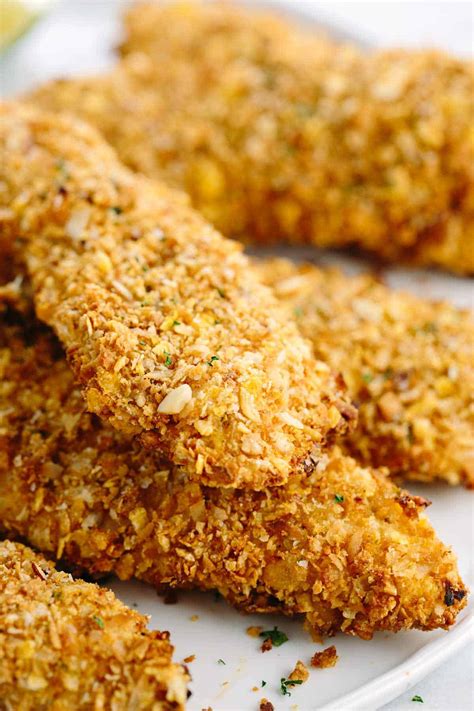 Crunchy Baked Chicken Tenders With Cereal Flakes Jessica Gavin