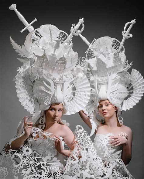 Elaborate Baroque Inspired Paper Wigs By Asya Kozina And Dmitriy Kozin