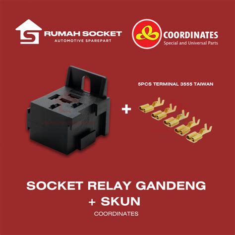 Jual RUMAH SKUN SOCKET RELAY GANDENG BANGKU PLUS SET SKUN TERMINAL