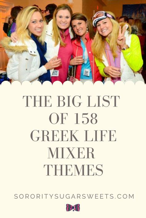 The Big List Of 158 Greek Life Mixer Themes Sorority Party Sorority