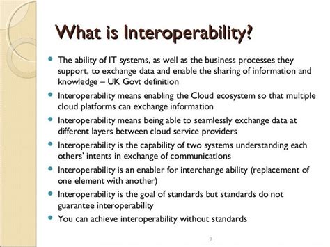 Cloud Interoperability