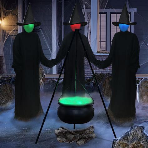 Lulshou Halloween Lights Halloween Decorations Outdoor Large Cauldron