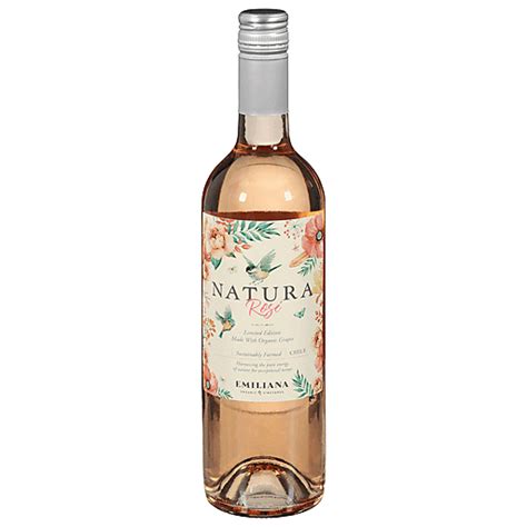 Natura Rose Wine, Emiliana, Chile 750 ml | Wine & Champagne | Ingles ...