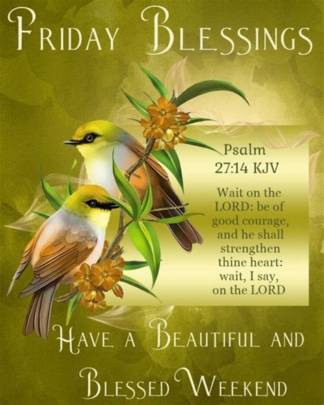 10 Friday Blessings With Scriptures