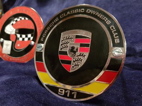 X Porsche Grill Badge X Classic Owners Club X Adac