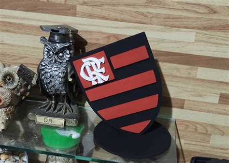 Escudo Do Flamengo Em Alto Relevo Tamanho Pequeno Elo