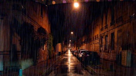 Walking In The Night Rain Walk In Bordeaux K France May Asmr