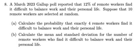 Solved A March 2023 Gallup Poll Reported That 12 Of Chegg