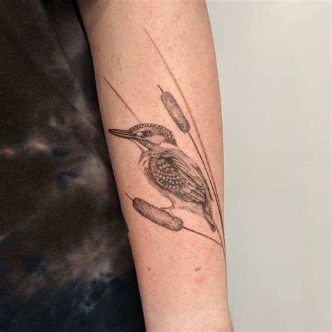 Kingfisher Tattoo Located On The Forearm