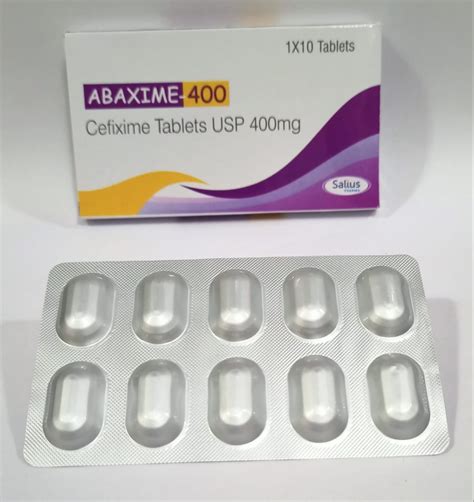 Cefixime Mg Tablets Usp Abaxime At Rs Box Generic