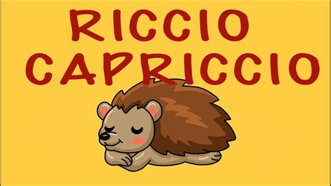 Riccio Capriccio Autunno Canzone Youtube