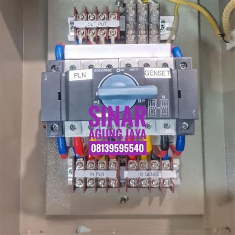 Jual PANEL COS SOCOMEC 4POLE 63A 41KVA 41 000 WATT PANEL PLN GENSET