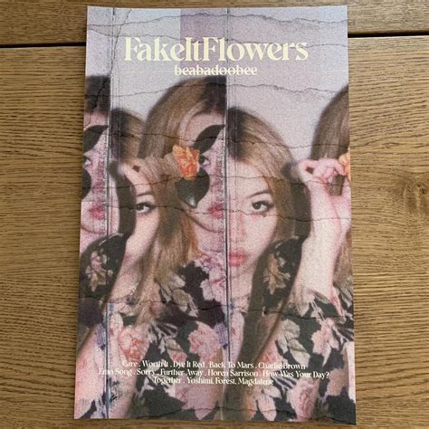 beabadoobee ‘Fake It Flowers’ Poster 11x17 in Will... - Depop