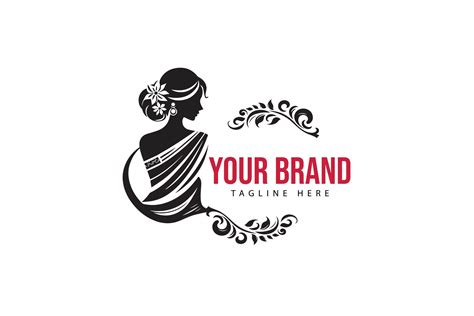 saree logo vector 40359877 Vector Art at Vecteezy