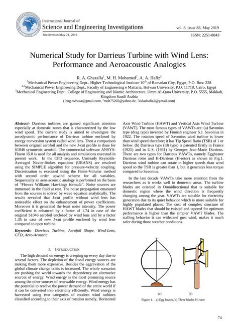 PDF Numerical Study For Darrieus Turbine With Wind Lens DOKUMEN TIPS