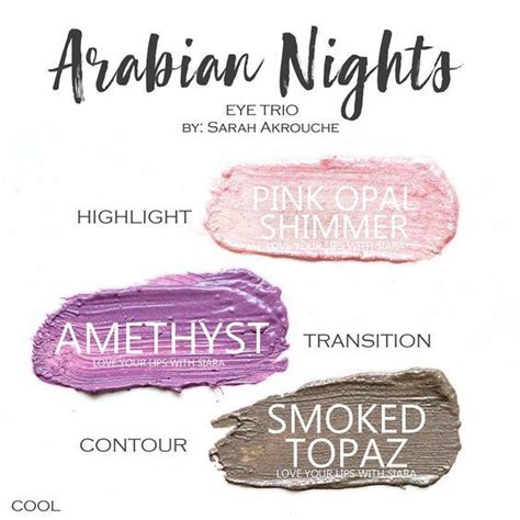 Arabian Nights Eye Trio Uses Three SeneGence ShadowSense Pink Opal