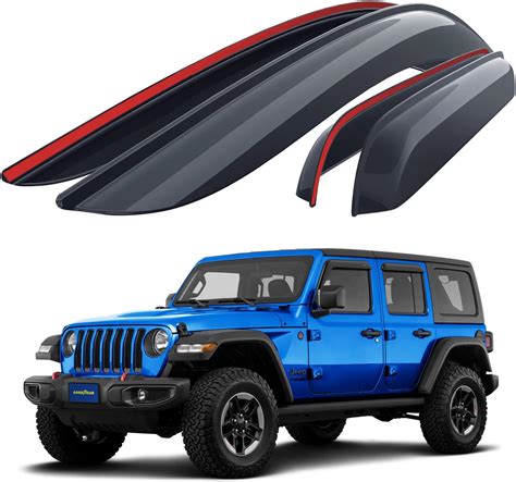 Goodyear Deflectores De Ventana Lateral Inastillables Para Jeep