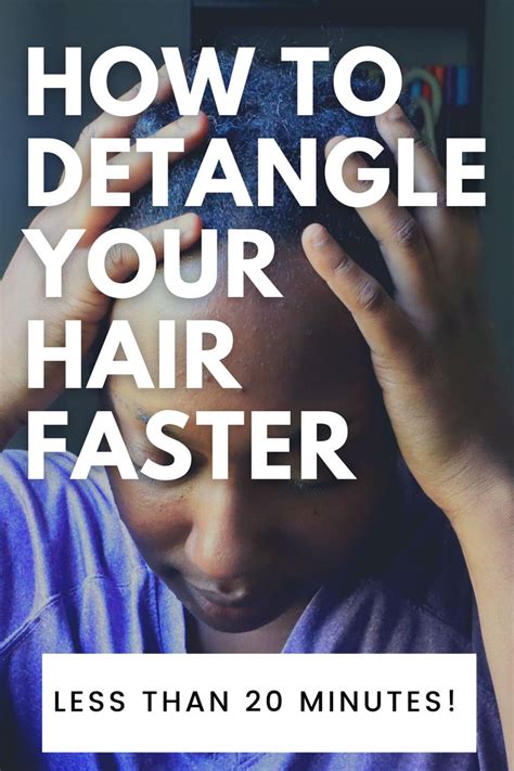 How To Quickly Detangle Your Natural Hair | Detangling natural hair ...