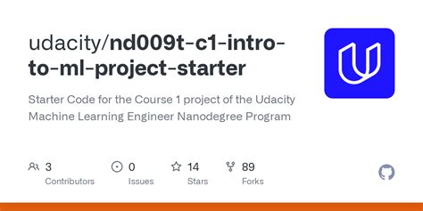 Github Udacity Nd T C Intro To Ml Project Starter Starter Code