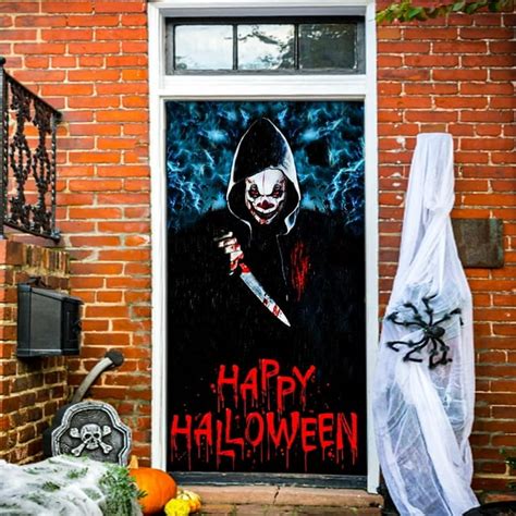 Kimober Halloween Door Cover Decorationsdeath Grim Reaper Front Door