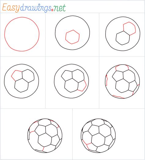 How To Draw A Football Step By Step Easy Phase