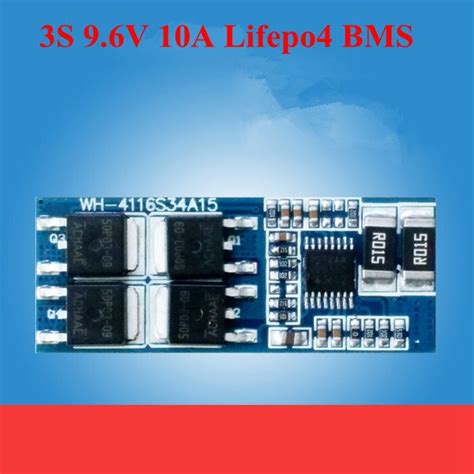 9 6v 3S BMS LIfepo4 10A 12A 배터리 PCB 보호 보드 3 2v 32650 26650 10 8v 리튬