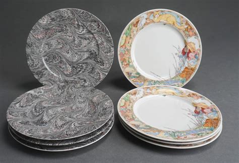 Lot Sets Of Four Villeroy Boch Medici No 3 And Villeroy Boch