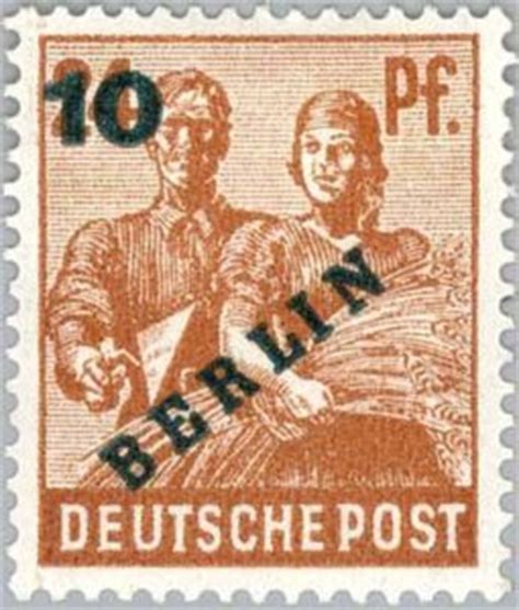 Stamp Bricklayer And Farmer Lady Berlin St And Nd Control Board