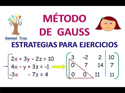 M Todo De Gauss Matrices Ejercicios Youtube