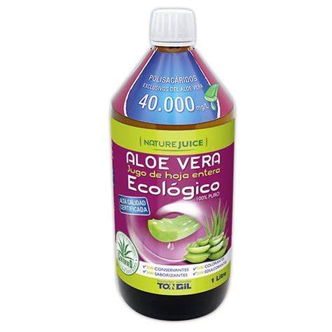 Aloe vera ecológico 100 puro 1 litro 029391 La Dietética Barcelona