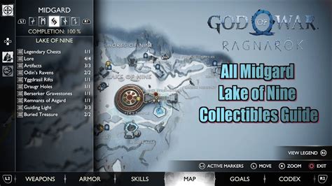 God of War Ragnarök All Midgard Lake of Nine Collectibles Guide YouTube