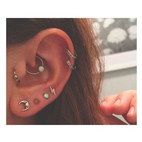 Meilleures Id Es Sur Per Age Triple Du Lobe Id Es De Piercing