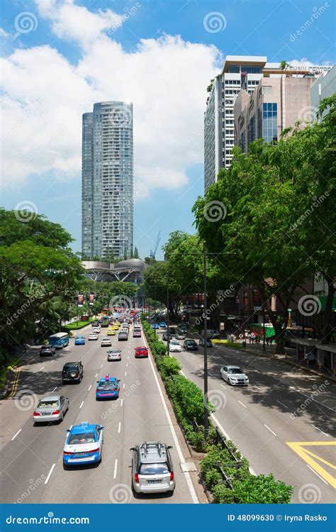 Orchard Road Is A Popular Shopping Street In Singapore Editorial Image