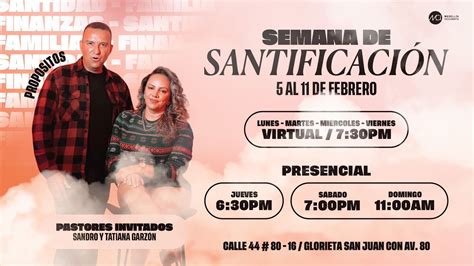 Semana De Santificaci N S Bado Pastor Sandro Febrero