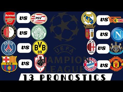 Pronostic League Des Champions Saison Premi Re Journ E