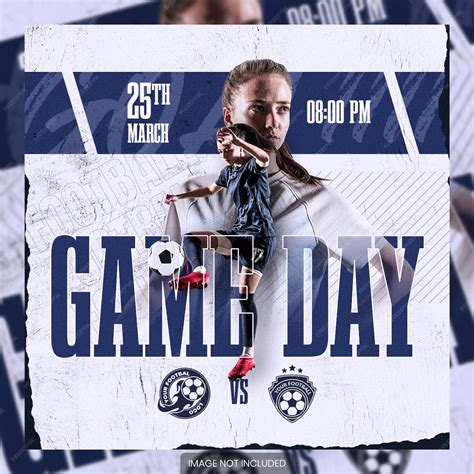 Premium Psd Gameday Poster Social Media Post Template