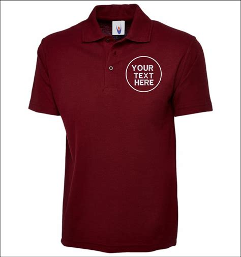 Personalised Work Wear Poloshirt Custom Embroidered Classic Polo Tee