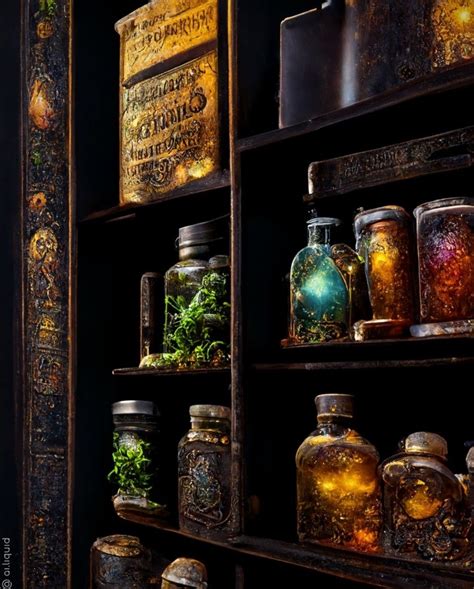 Apothecary Jar Decor Fantasy World Fantasy Art Joker Artwork Tokyo